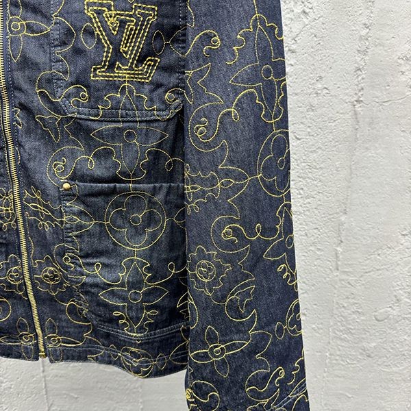 ルイヴィトン エンブロイダードデニムワークジャケット コピー 1AFWXM